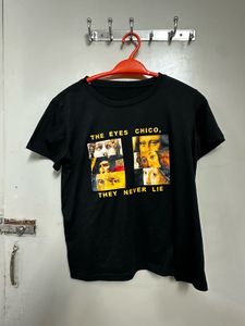 Black Graphic Print T-shirt