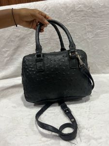Replay Debossed Ostrich Shoulder Bag