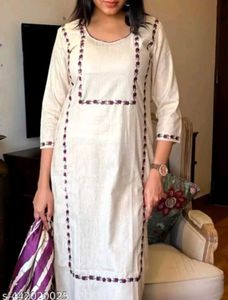 Womens Cotton Straight Kurti with Pant❤️😍