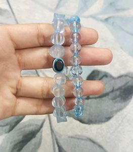Blue Beaded Bracelet Set of 2
