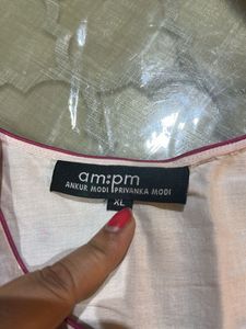 Floral Print Kurta By AM:PM in Size XL