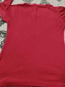 Red Floral Long Sleeve Shirt