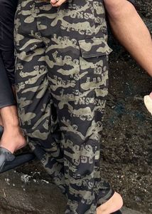 Camo Print Cargo Pants