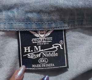 Full arm jeans jacket, size 45, L-2XL