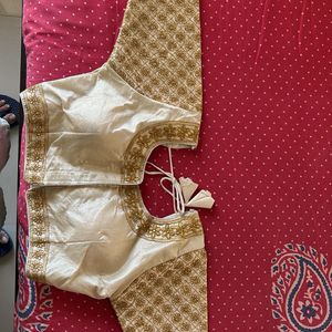 Elegant Gold Embroidered Blouse not used at all