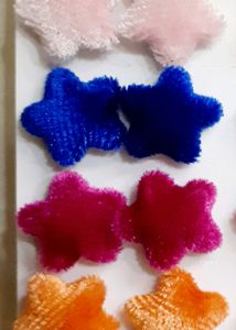 New item Designer 2 Dozen Velvet Flower Stud