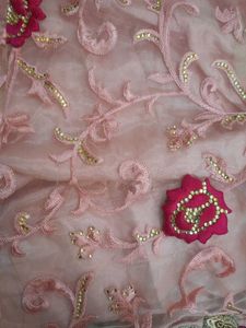 Light Pink Embroidered Anarkali Kurta Suit