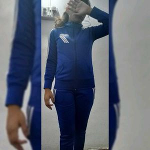 Blue Athletic Tracksuit Set