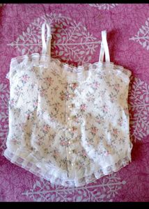 Floral Lace Corset Top