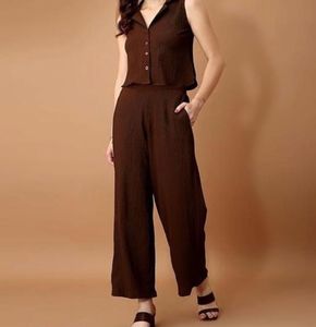 Brown Two-Piece Co-ord Set