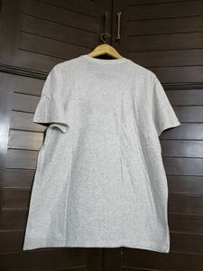 Old Navy Men Grey Cotton Regular Fit Tshirt