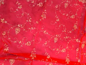 Sindoor red saree.