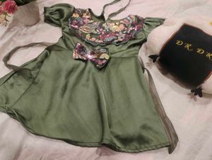 Girls&#39; Olive Green Dress