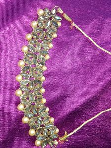 Gold Earrings With Necklace Full Set Of Jwellery