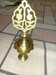 Vintage Brass Kajal/Surmedani Container