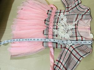 Cute Plaid &amp; Tulle Dress