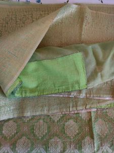 Elegant Green Banarasi Saree