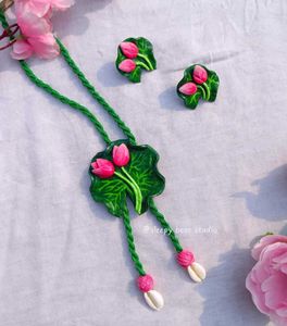 Handmade Lotus Jewellery Set