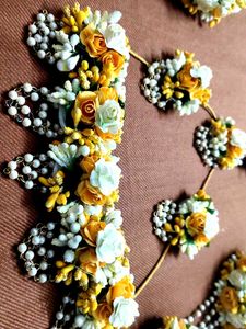 Floral Haldi Jewellery Set