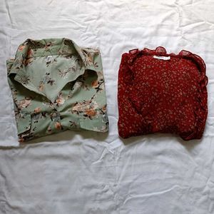 Red N Mint Summer Tops Combo