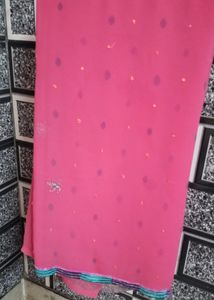 Pink Colour Saree Light Weight