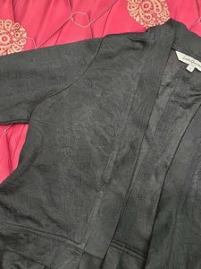 Elegant Black Open Front Shrug
