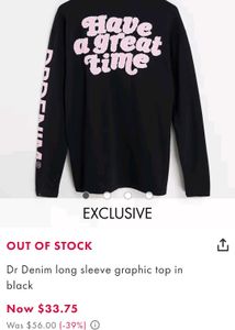 Dr Denim Aesthetic Sweden graphic Oversized Tshirt