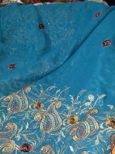 Blue Heavy Saree