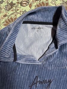 Blue Polo Top With Velvety Feel