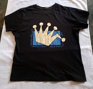 Bundle Of 2 Graphic Tees Black &amp; Peach