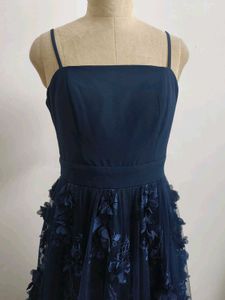 Elegant Navy Blue Gown
