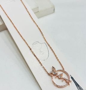 Crystal Circle/ butterfly  Pendant Necklace