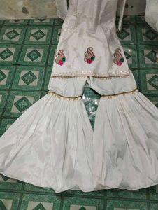New White Gharara Suit Ne