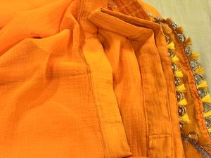 Mustard Yellow Sari