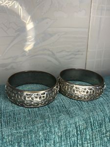 Silver Oxidised Kada