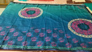 Beautiful Multicolour Sari With Unstitched Blouse