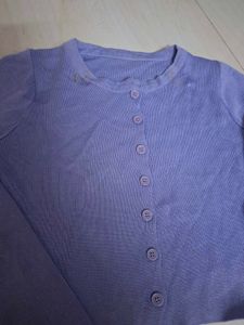 Trendy Lavender Cardigan