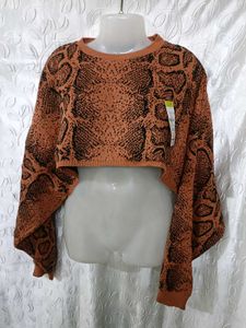 Stylish Animal Print Bolero 🧡
