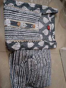 pure cotton kurti set