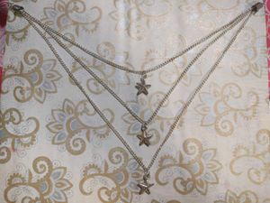 Silver Star And Heart Layered Necklace Combo
