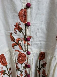 Floor Length Kurti With Front Slit
