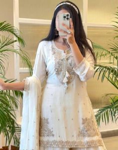 Elegant White Kurta Set