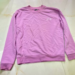 Lilac &#39;Joy&#39; Crewneck Sweatshirt