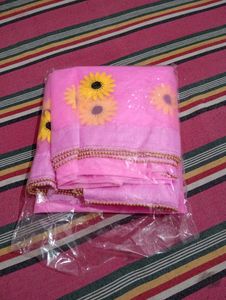 Beautiful Net Saree Baby Pink Colour