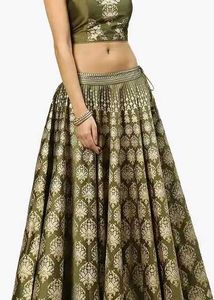 Olive Green Lehenga Choli