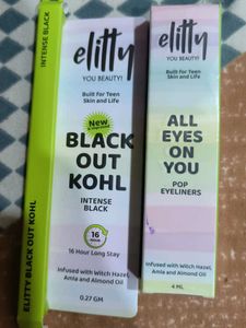 Elitty Black Out Kohl & Pop Eyeliner Set