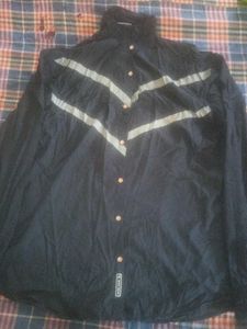 Vintage Reflective Stripe Button-Down