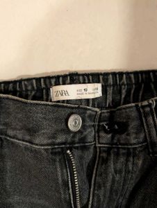 Blackish Gray Denim Joggers