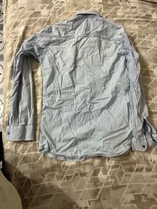 Denim Style Button-Down Shirt