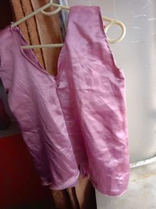Pink Satin Top